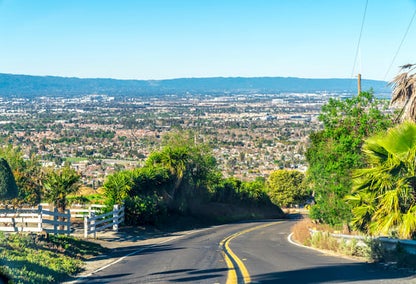 Road leading to Fremont, California